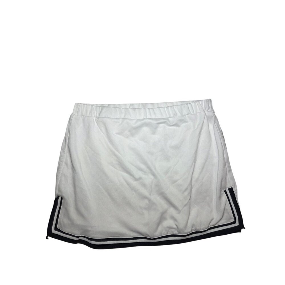 Nanette Lepore‎ Play Tennis Golf Skorts White W Black Stripes Mini S/M NWT W28